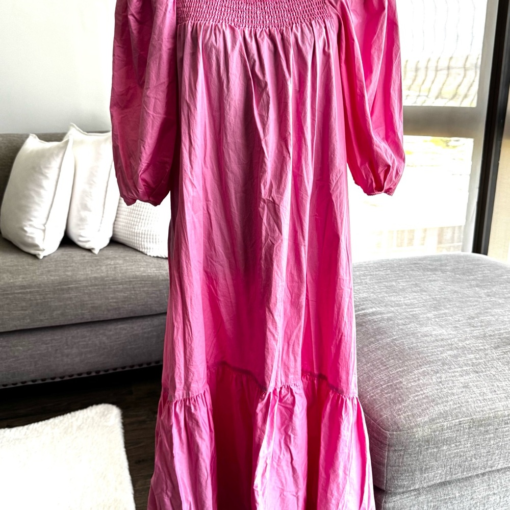H&M Pink Ruched Detail Dress - Picture 3 of 7